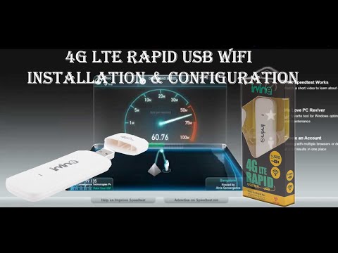 IRVINE 4G WIFI  Modem ,(4G LTE RAPID USB WIFI)  Installation & Configuration