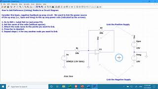 How to Add Reference (Linking) Nodes in LTspice