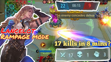 Lancelot Rampage mode| Enemy surrender within 8 mins?