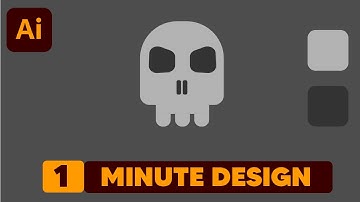 1-Minute Illustrator (Skull illustration)