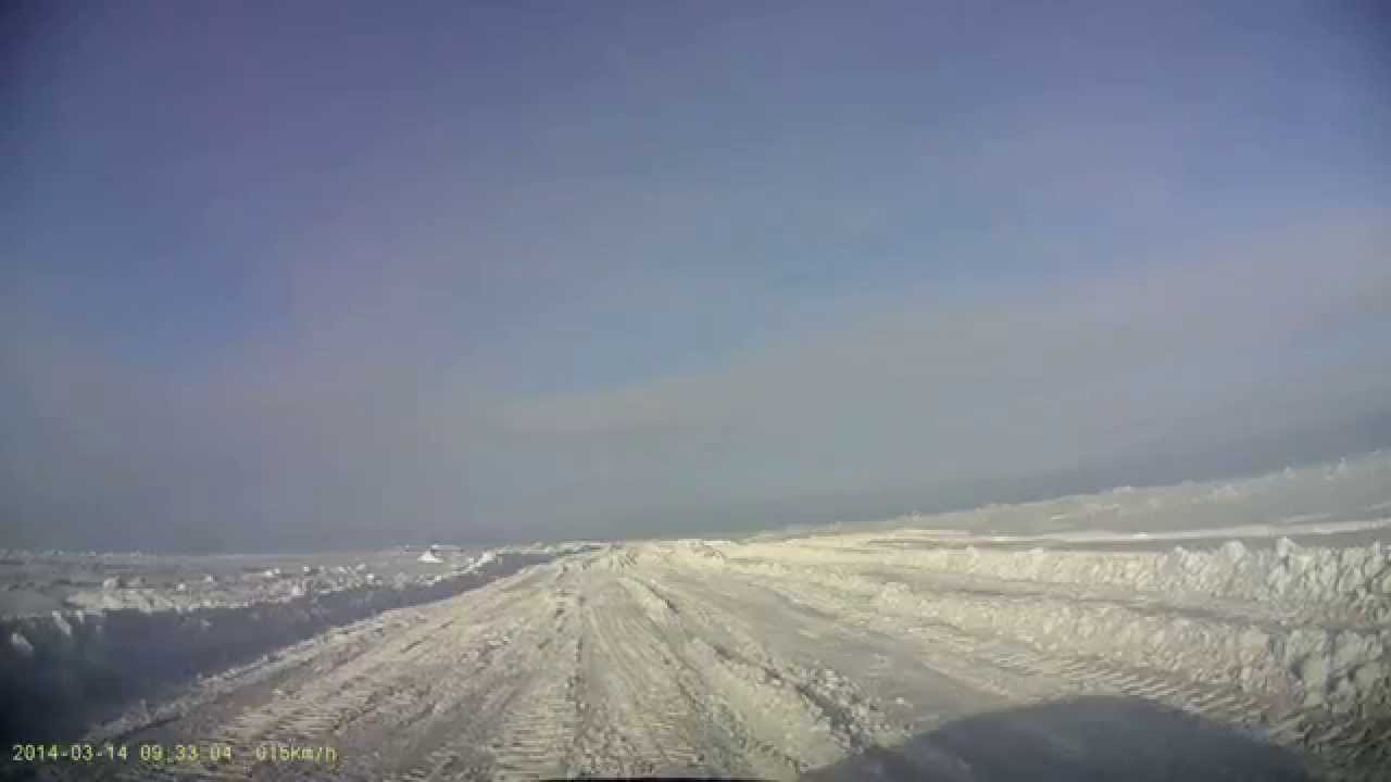 Зимник Нарьян-Мар - Усинск 2014 сугробы - YouTube