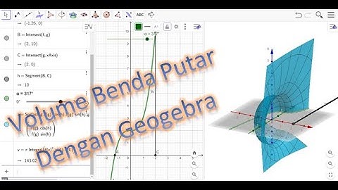 Volume Benda Putar dengan menggunakan Geogebra