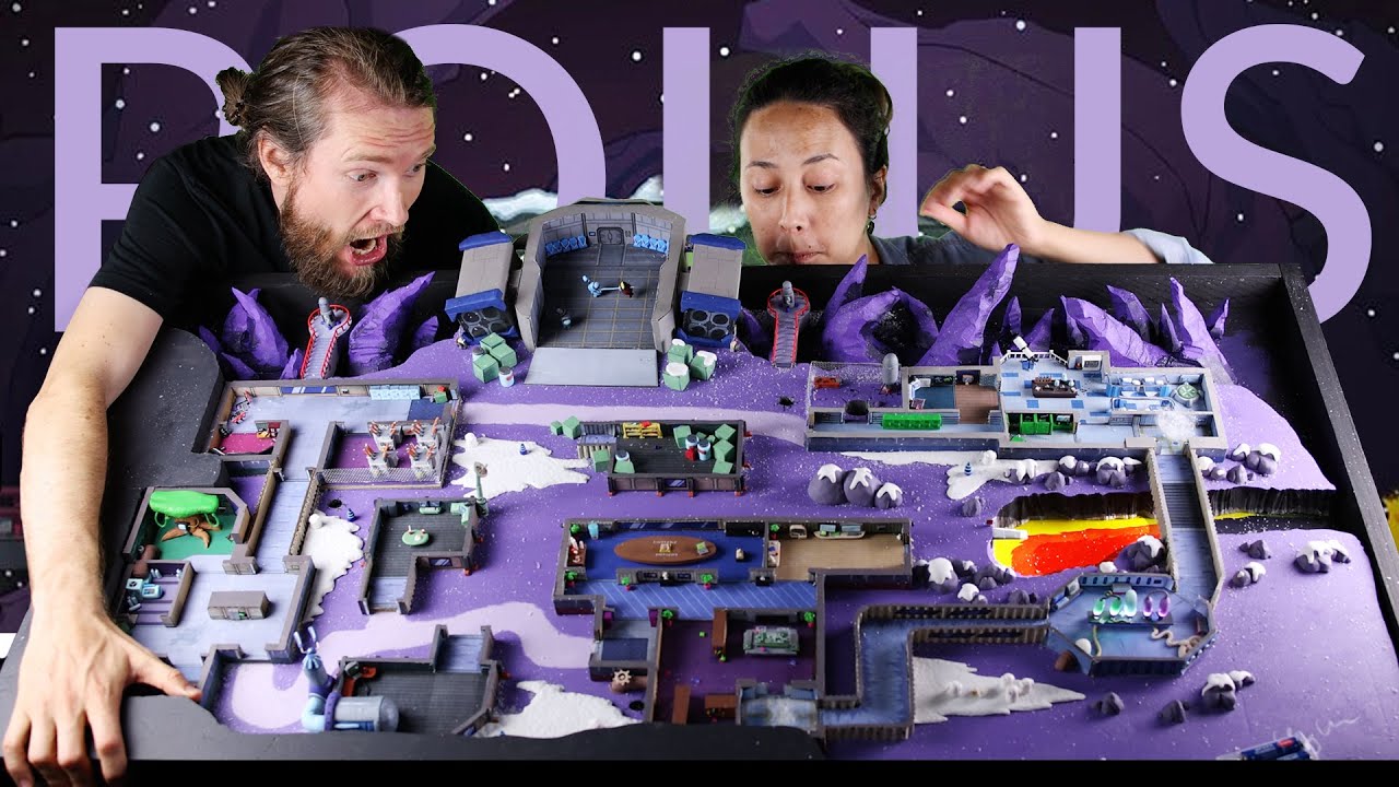 Building POLUS from AMONG US with cardboard & clay – Part 6