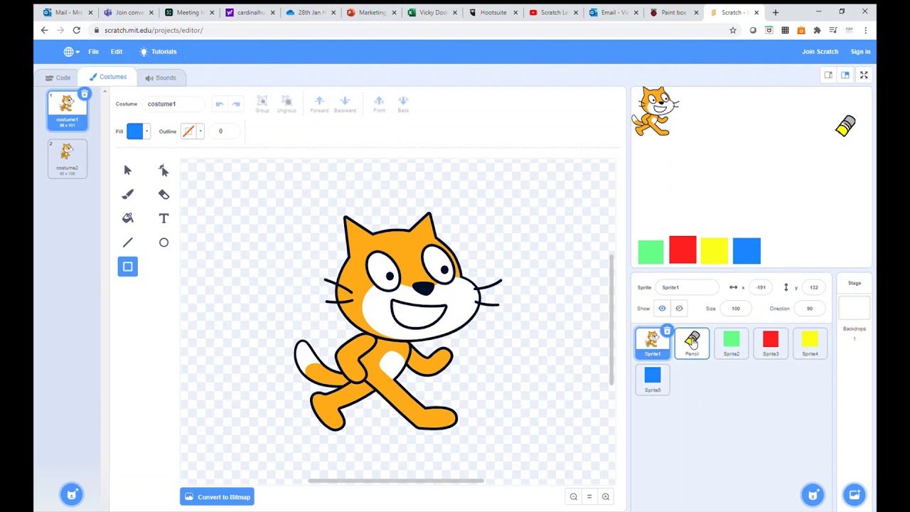Scratch Lesson 8 Pattern Making (easier) - YouTube