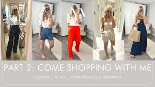PART 2: Come Shopping With Me to Sezane, Next, Stradivarius, Mango. Body Shape Styling for over 30's