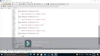 Write a program that will ask the user to enter his/her marks (out of 100) using functions.