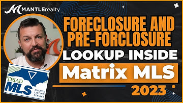How to lookup Foreclosure and Pre-Foreclosure in Matrix MLS 2023 #MatrixMLS