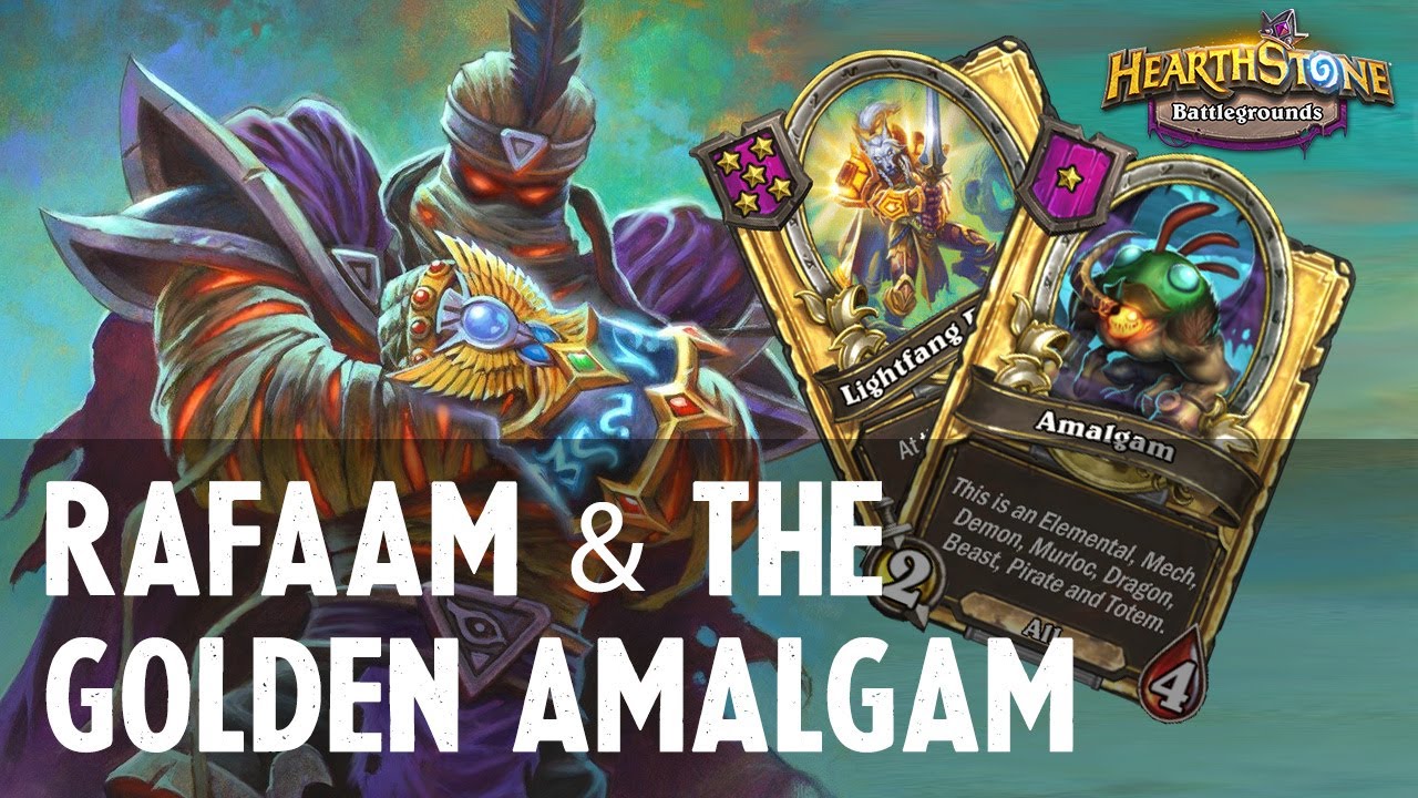 RAFAAM & THE GOLDEN AMALGAM Hearthstone Battlegrounds (20.0) YouTube