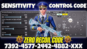 NEW UPDATE 3.7 🔥 BGMI BEST SENSITIVITY CODE + CONTROL SETTINGS || BGMI ZERO RECOIL SENSITIVITY