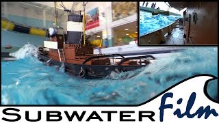 BIG Bugsier Tug | Fighting the Waves in the Wavepool PIRATENMEER in Büsum!