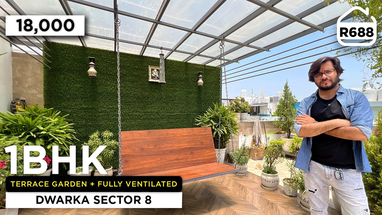 FULLY FURNISHED Flat for Rent in Dwarka Sector 8 in 18,000 | Lift & Car Parking | BRS SHOW R688