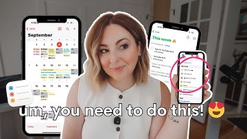 I made my to-do list 10x prettier with Apple Reminders! 😍 Aesthetic Apple Calendar and Reminders