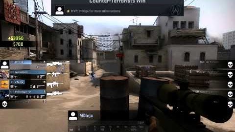 CS GO EPIC AWP KILL [ NO ZOOM] [ THROUGH SMOKE ]