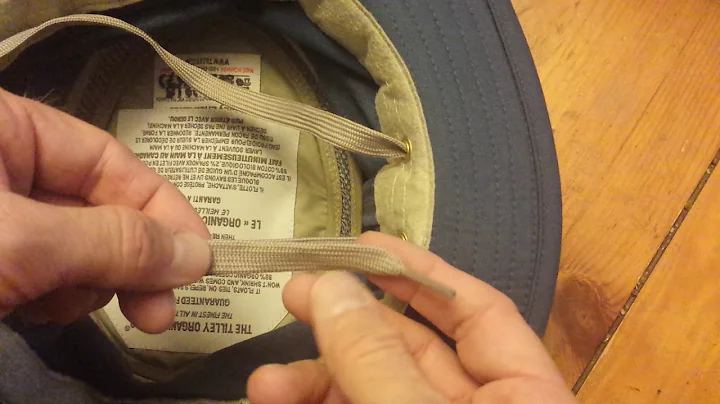 Tilly hat wind - cord knot.