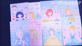 [ToyASMR] Satisfying with Sticker, Making Princess