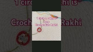 crochet easy kids rakhi #crochet #diy #handmade #kids #rakhi #rakshabandhan #cutestuff