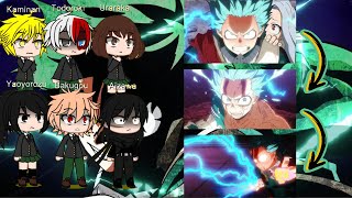 Class 1A + Aizawa react to Deku vs Overhaul, Nine and Flect Turn