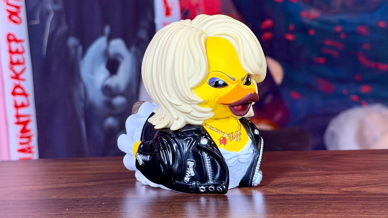 TUBBZ: Ужасы - Виниловая фигурка резиновой утки Тиффани "Невеста Чаки"