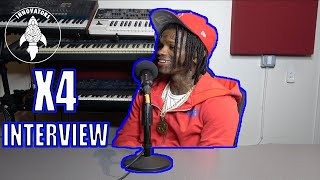 X4 on Rollin 40 Crips, Jail, Face tattoos, His 'Put On', Crazy life experience, His Cases & more