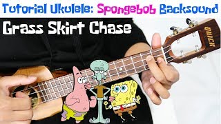 Tutorial Ukulele : SPONGEBOB - Grass Skirt Chase (Lagu Suling Sakti Tiktok)