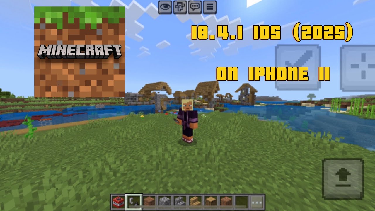 Minecraft Bedrock Edition  Gameplay on Iphone 11 in 2025! MAX GRAPHICS SETTINGS (IOS 18.4.1)