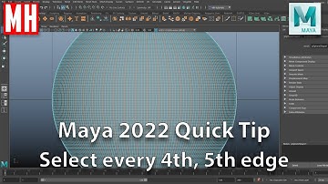 #Maya2022 Quick Tip : How to select every other edge using a MEL Script