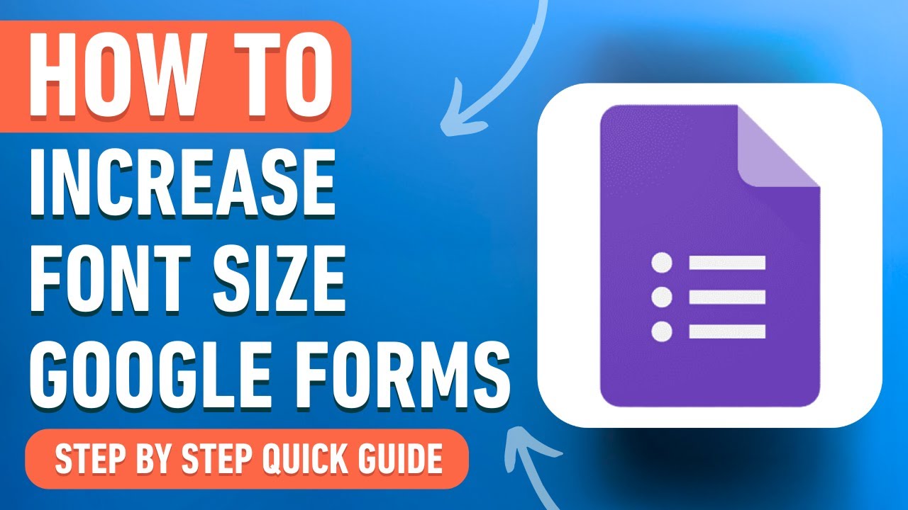 How to Increase Font Size in Google Forms (Easy Tutorial) - YouTube
