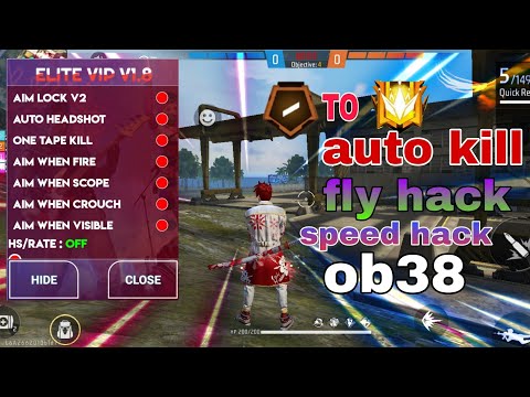 FREE FIRE ELITE VIP +FLY HACK +AUTO KILL+SPEED #freefire #OB38