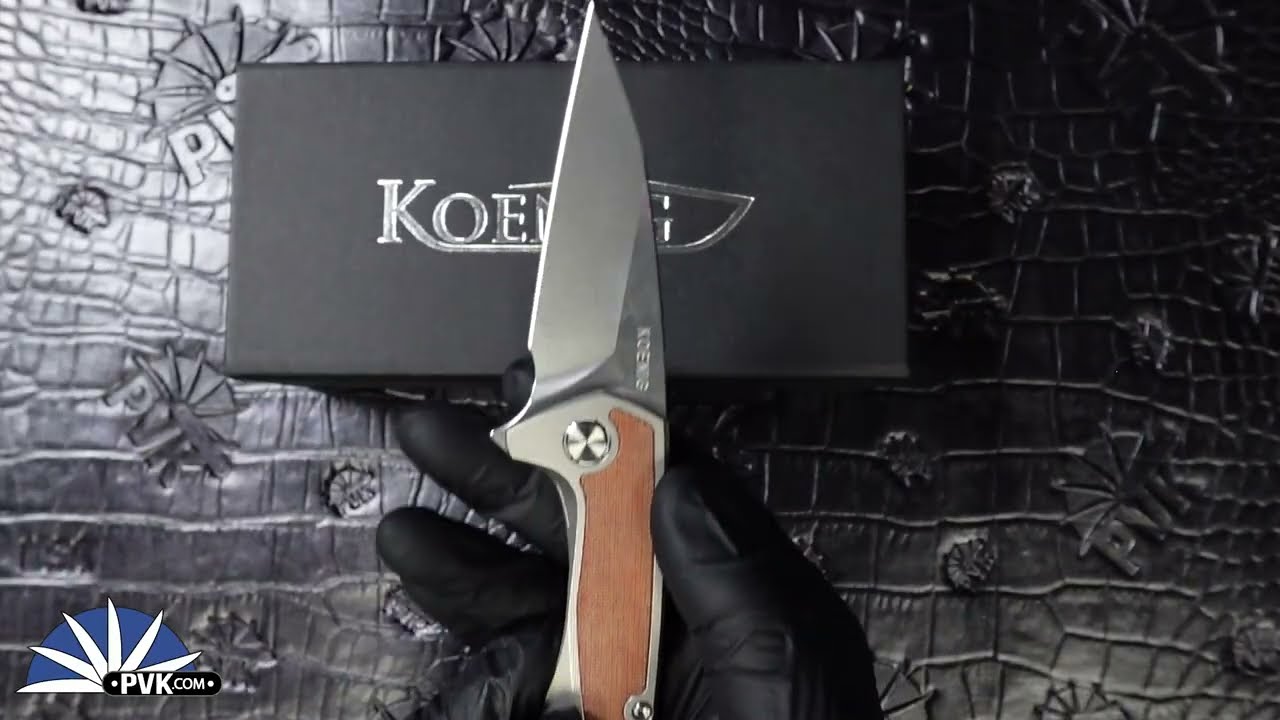 Koenig Knives Mini Goblin Flipper Brightwashed M390 W/Polished