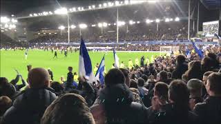 Full-Time Atmosphere In Gwladys Street  I  Everton 1-0 Newcastle United