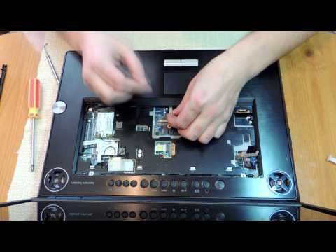Как разобрать и почистить ноутбук Toshiba Qosmiо G30 (disassemble Toshiba Qosmio G30)