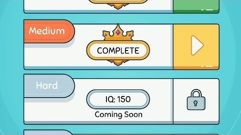 Brian up IQ Pack medium  all levels 1 to 10, Solution Walkthrough