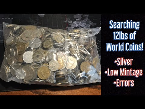 “Unsearched” 12lb Lot Of World Coins | Silver, Rare Dates, And Errors!