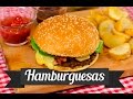 COMO HACER HAMBURGUESAS CASERAS 🍔🍟(MUY FACIL) | Recién Cocinados