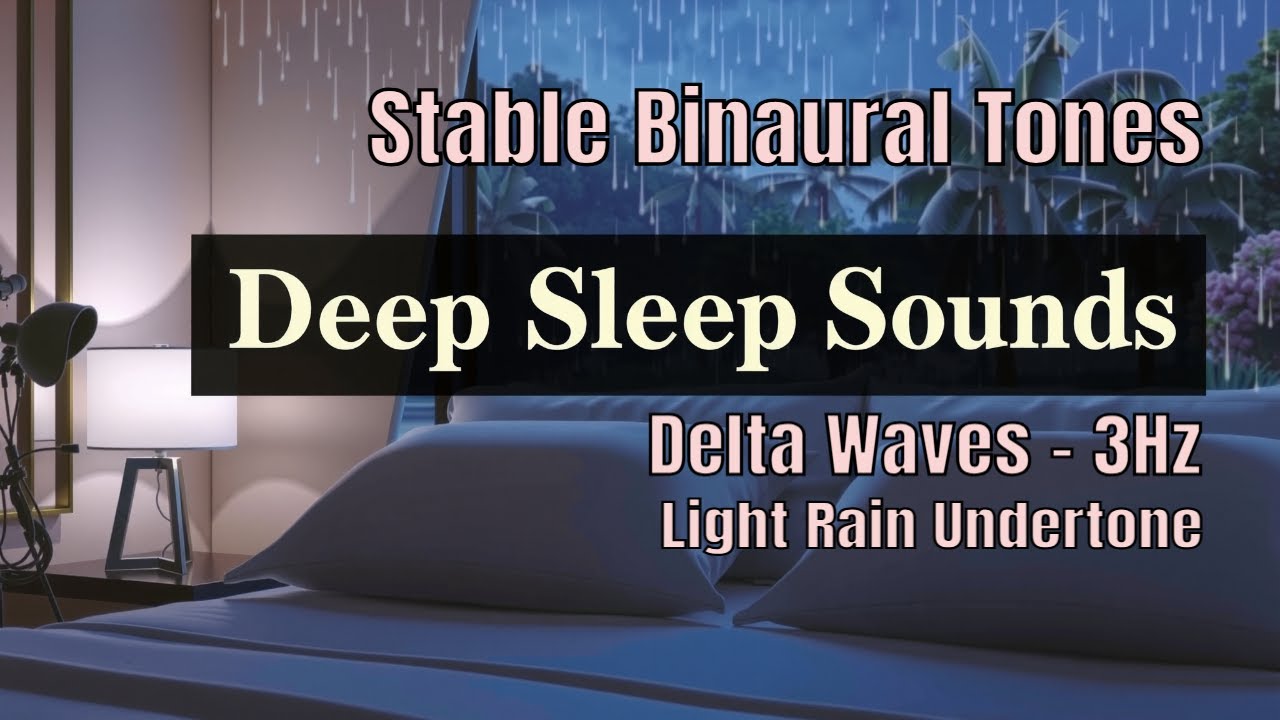 10 Hours Of Binaural Beats - Deep Sleep - Rain Undertone - 100HZ/103HZ ...