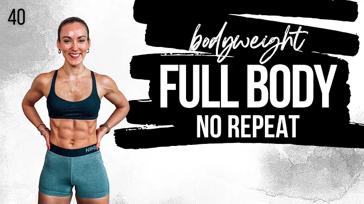 30 Min NO REPEAT FULL BODY | No Equipment & No Jum...