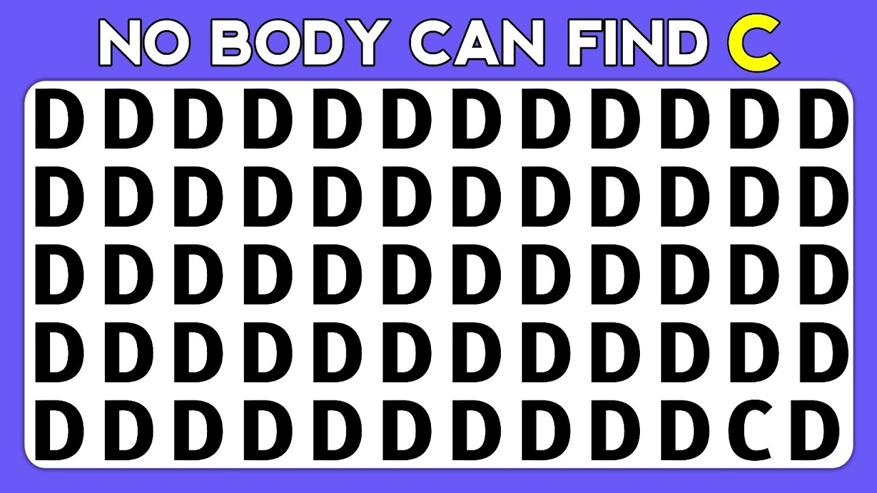 Spot The Odd One Out | Numbers 🔢 & Letters 🔠 | Emoji Quiz - Find The ...