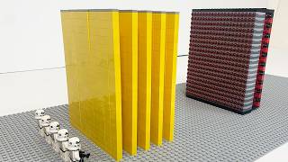 How Many LEGO Walls Will Stop 400 LEGO Shooters?