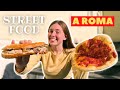 STREET FOOD ROMANO 🍕 cosa mangiare street a poco prezzo a Roma