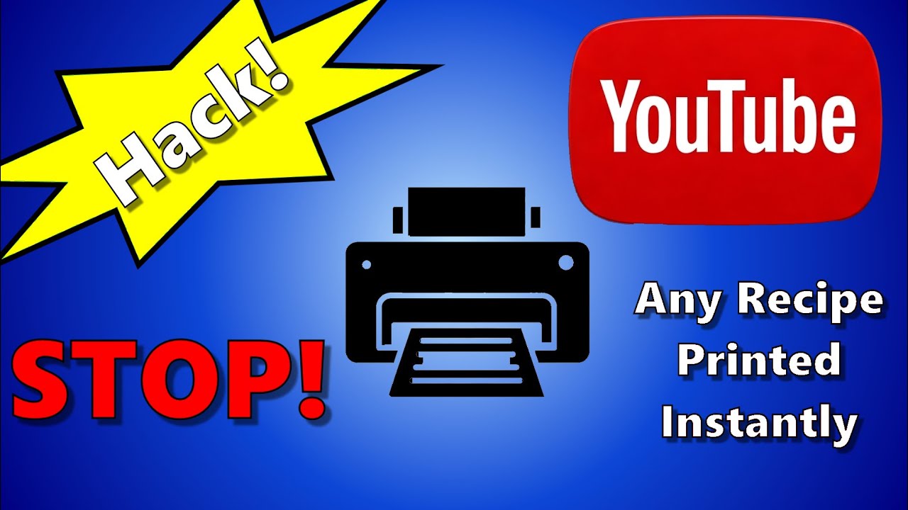 STOP Typing Recipes! Get ANY YouTube Recipe PRINTED Instantly!