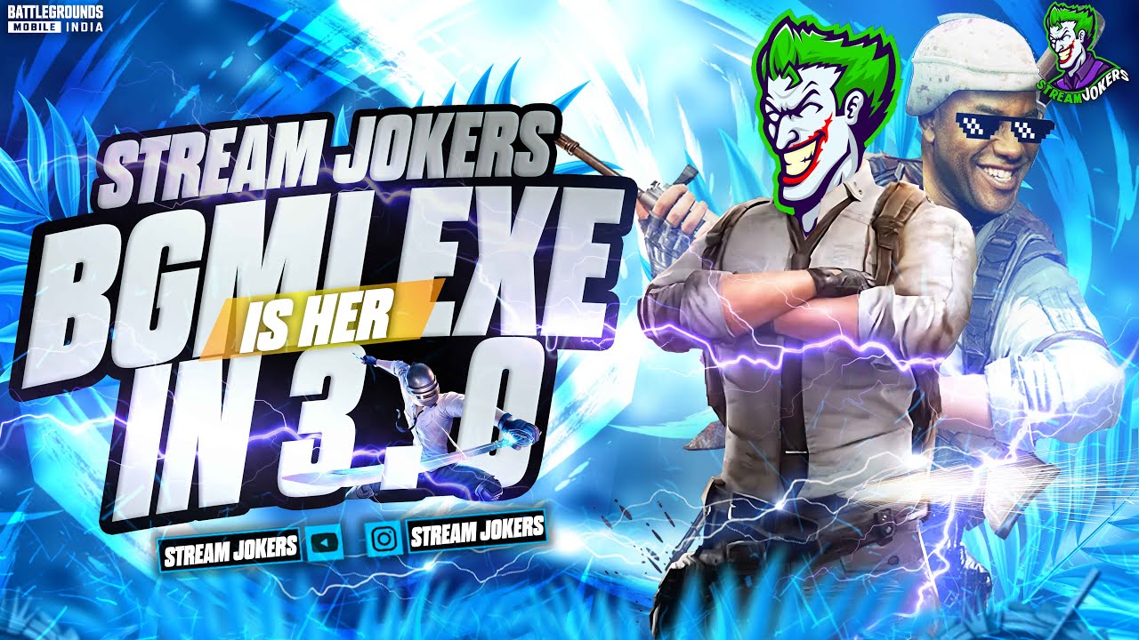 BGMI EXE 3.0 UPDATE STREAM JOKERS