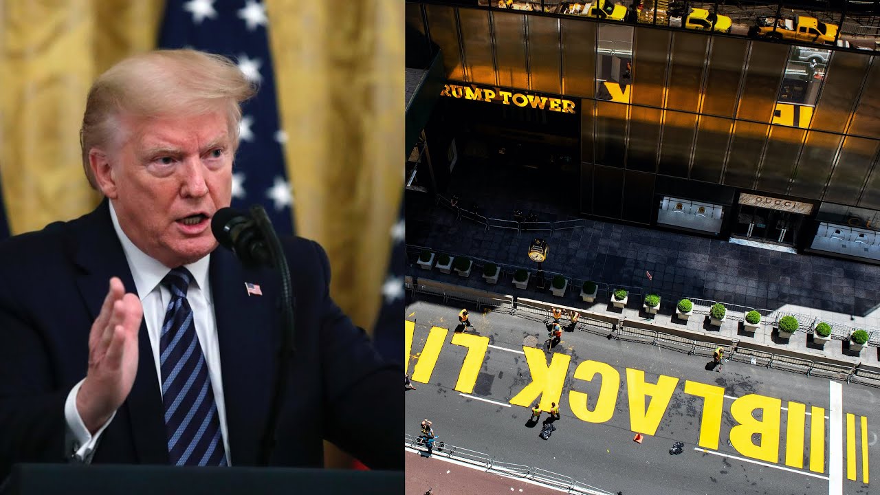 Trump melts down on Fox News over Black Lives Matter in front of Trump Tower