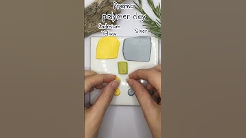 Color Mixing with Polymer Clay - Olive Yellow Color Palette