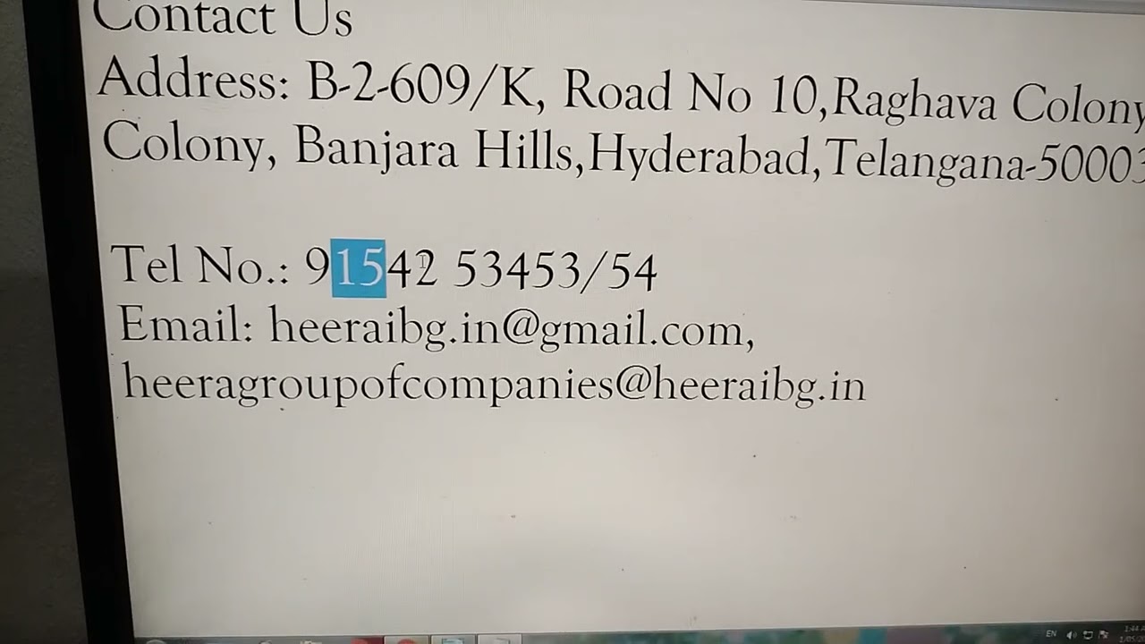 Heera Gold address and Other contact details
