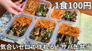 ［1食100円］気合いゼロでOKまるごと冷凍弁当の作り方［サバ缶きんぴら弁当］