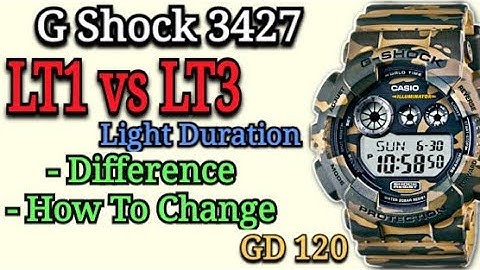 G Shock lt1 vs lt3 | Light Setting | Led Illumination Setting | LT1 LT3 Meaning
