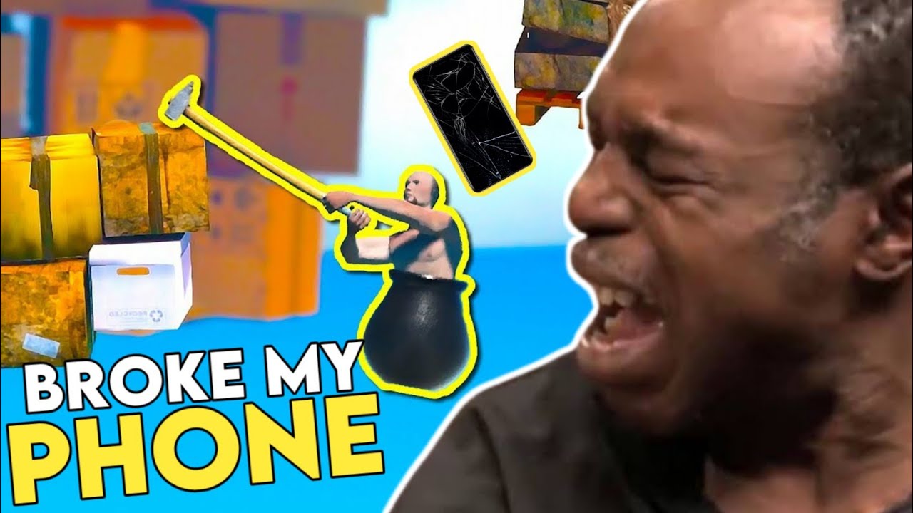 Getting Over It But I Broke My Phone 😱