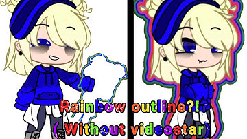 Rainbow outline tutorial || No videostar needed || Popcorn_Brand ||