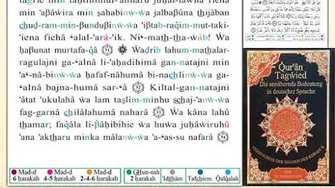 ختمة من مصحف التجويد باللغة الألمانية الصفحة رقم 297