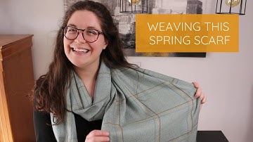 Weaving a Spring Scarf on a Rigid Heddle Loom | Featuring How to Double Warp Threads